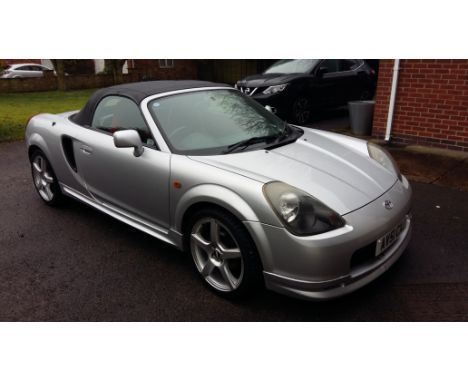 2001 Toyota MR2 VVTi, 1794 cc. Registration number AV 51 CXJ. Chassis number JTDFR320300033637. Engine number IZZ0702327.The 