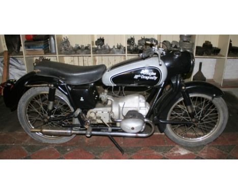 1957 Douglas Dragonfly, 350 cc. Registration number 394 UYU (non transferable). Frame number 2356/6 (V5C incorrect as 235616)