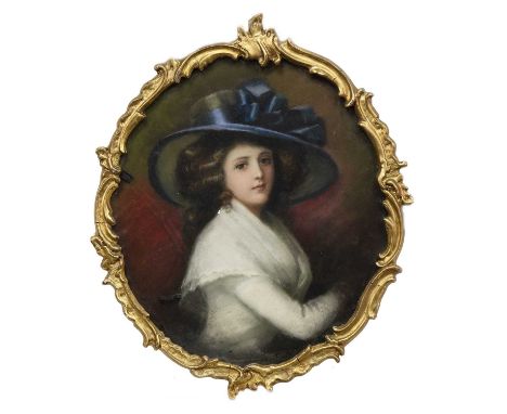 EMILY EYRES (BRITISH c.1850 - c. 1910), PORTRAIT  pastel on paper, titled label versoframed (oval) and under glassimage size 