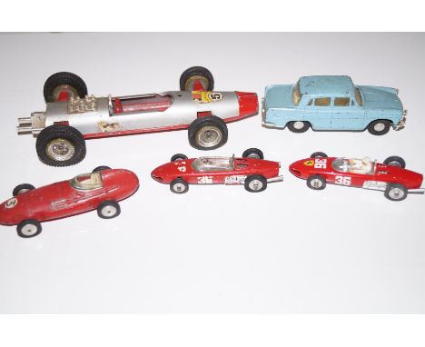 Tri-ang Mini Highway Series, Tri-ang Austin A60 together with 3 Corgi Formula 1 Racing Cars