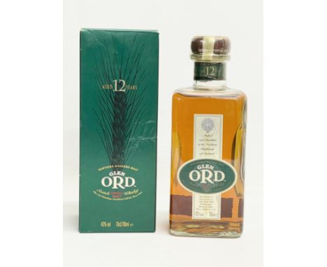 A bottle of Glen Ord Northern Highland Malt Single Malt Scotch Whisky with box. 70cl. 