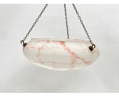 A 1930’s Art Deco light shade. Shade measures 38cm 