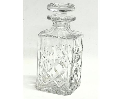 A Royal Brierley crystal decanter. 22cm 