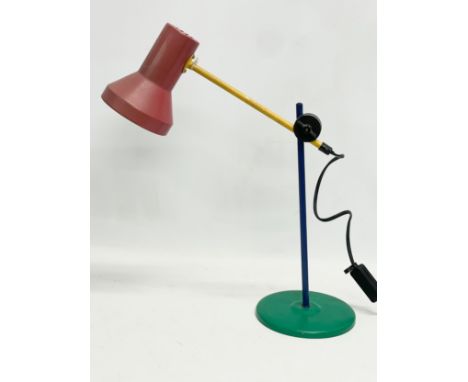 A vintage multi coloured angle poise desk lamp. 