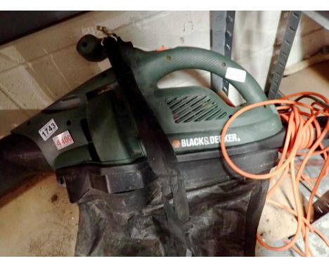 Black &amp; Decker Mastervac GW250, with bag and lead. All electrical items in this lot have been PAT tested for safety and h