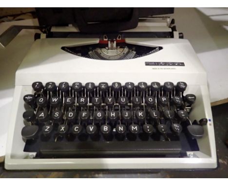 Addler Tippa manual cased type writer. Not available for in-house P&amp;P 