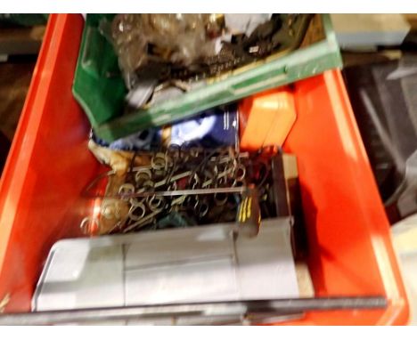 Mixed tools, fixings and a jerry can. Not available for in-house P&amp;P