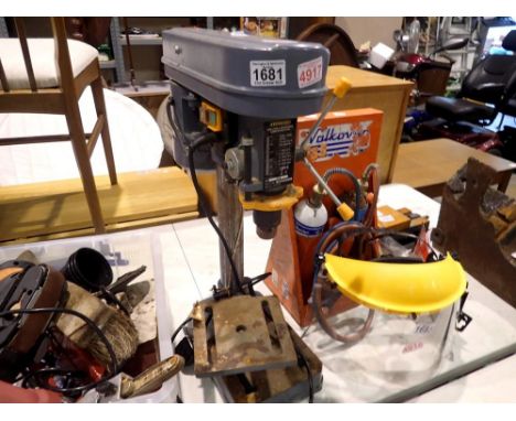 ToolTec variable speed pillar drill. All electrical items in this lot have been PAT tested for safety and have passed. This d