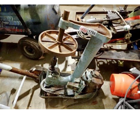 Vintage bench mounted pillar drill. Not available for in-house P&amp;P 