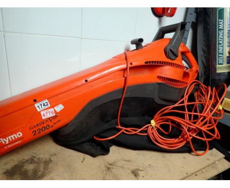Flymo garden vac 2200w turbo. All electrical items in this lot have been PAT tested for safety and have passed. This does not