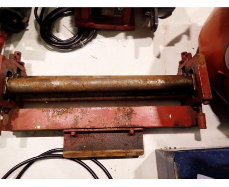 Rotary steel plate bender. Not available for in-house P&amp;P 