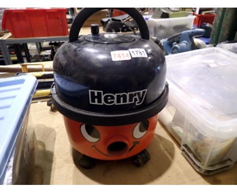 Henry Hoover with pipe and accessories. All electrical items in this lot have been PAT tested for safety and have passed. Thi