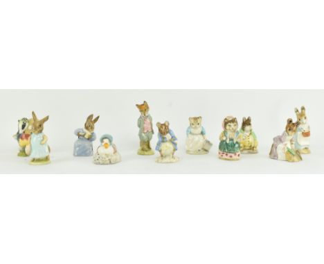 A collection of vintage 20th century Beswick and Royal Albert Beatrix Potter ceramic figurines. The lot to comprise 1955 Tomm