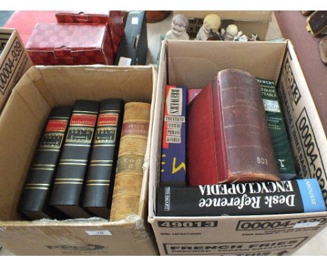 Various dictionaries and encyclopaedias including two volumes of Zells plus three volumes of reprint Britannica first edition