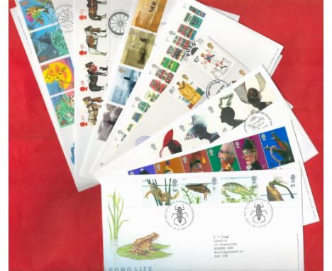 Selection Of 12 GB First Day Covers incl Tales Of Terror, Busses, Police. We combine postage on multiple winning lots and can