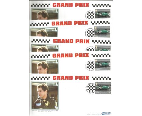 Trade Lot Of 10 Identical Grand Prix Ayrton Senna Chaucer Covers First Day Covers Silverstone 2007 Postmarks. We combine post