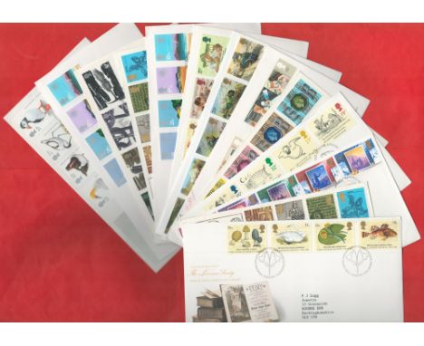 16 GB First Day Covers incl British Council, Edward Lear, Linnean Society. We combine postage on multiple winning lots and ca