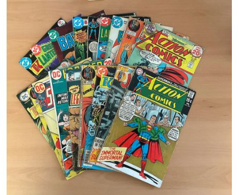 DC, large collection of vintage 1970s comic books , approx 20 beautifully illustrated comics including hit titles: Batman, Su