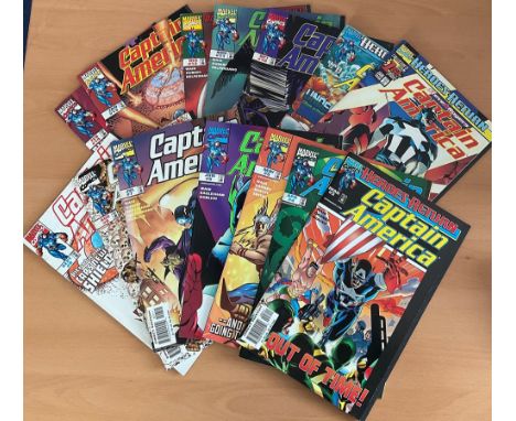 Marvel, Captain America 1998 collection featuring issues 1-14. Captain America is a superhero appearing in American comic boo