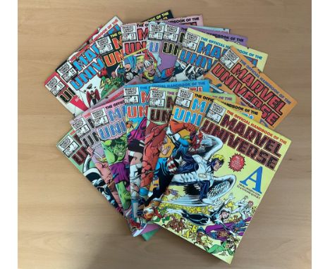 Marvel, The Official Handbook of The Marvel Universe Collection featuring issues 1-15 plus Updates 89 issues 1-8. The Officia