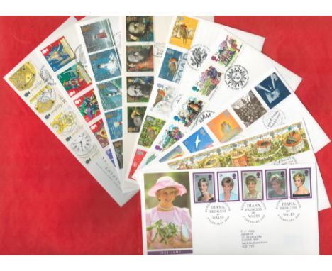 Selection Of 12 Royal Mail And Post Office Great Britain First Day Covers. We combine postage on multiple winning lots and ca