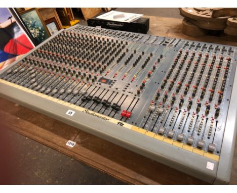 A STUDIO MASTER P7 MULTITRACK MIXING CONSOLE WITH MANUAL AND EXTERNAL POWER SUPPLY UNIT 