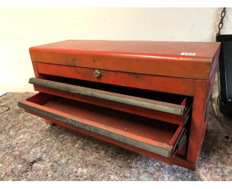 A STEEL TOOLBOX. 