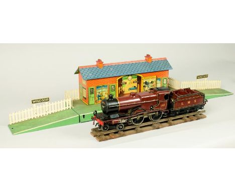 A collection of Hornby series O gauge model railway manufacturered by Meccano Ltd, Liverpool, and including a no.2 special lo