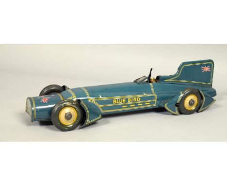 A Gunthermann clockwork tinplate model of Captain Campbell's 'Bluebird' land speed car, 20l.