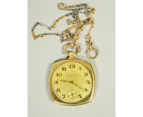 An early 20c Swiss pocket watch, the dial signed Wilson & Gill 139/141 Regent Street West, and having gold arabic numerals an