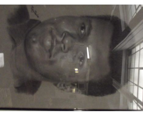 Original signed sketch of Muhammad Ali by Roy Barber