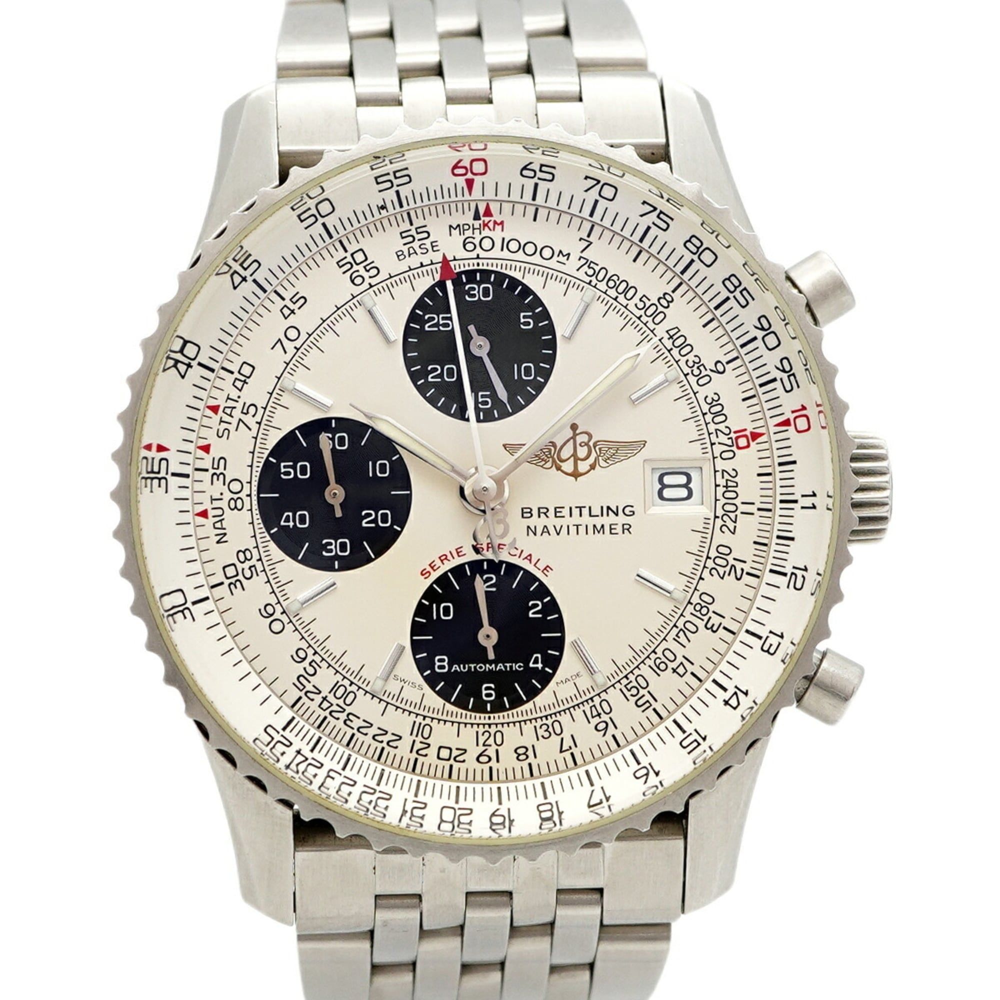 Breitling Navitimer A13330 Ivory Dial Men's Watch