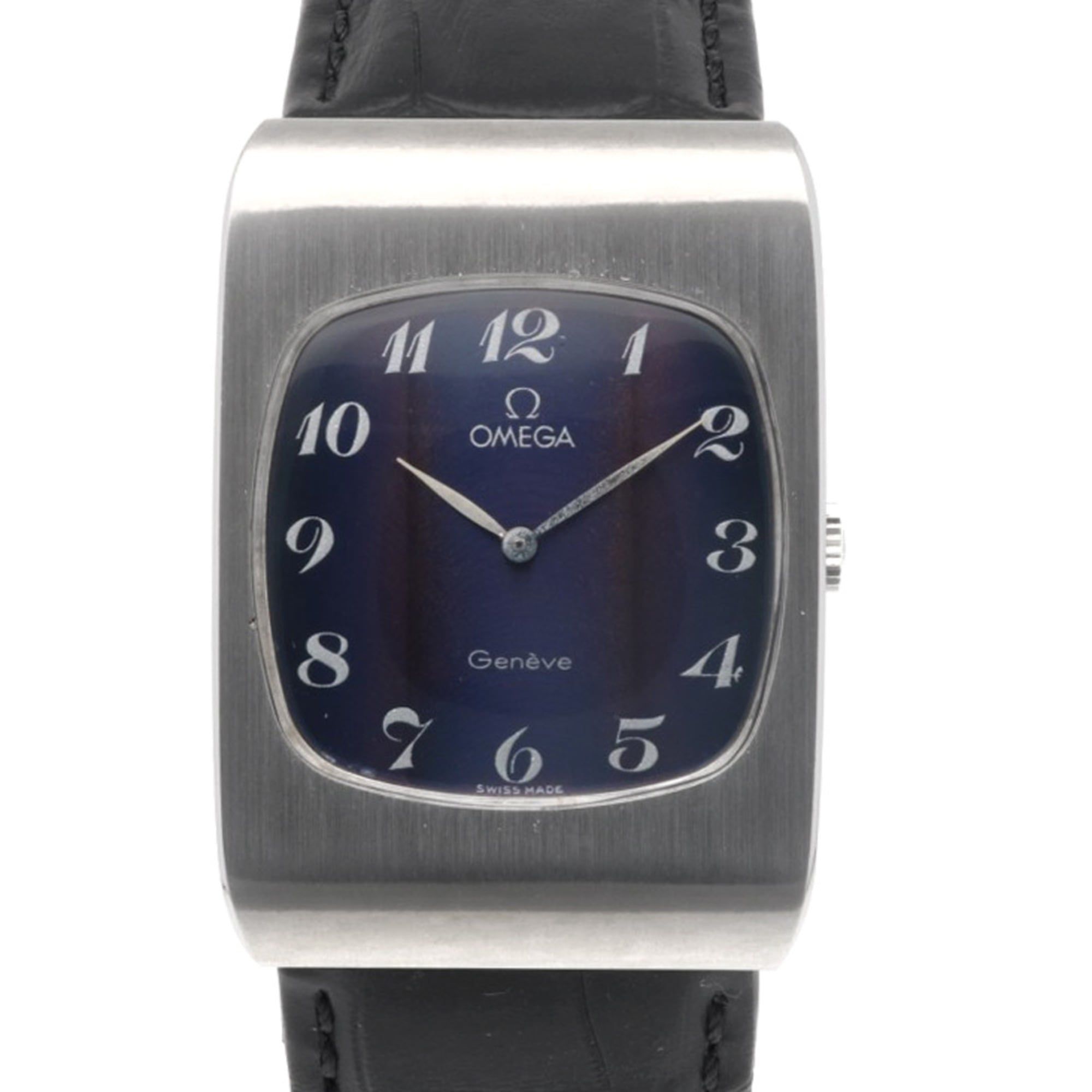 Omega Geneve Watch, Stainless Steel, 1110117, Manual Winding, Men's, Overhauled