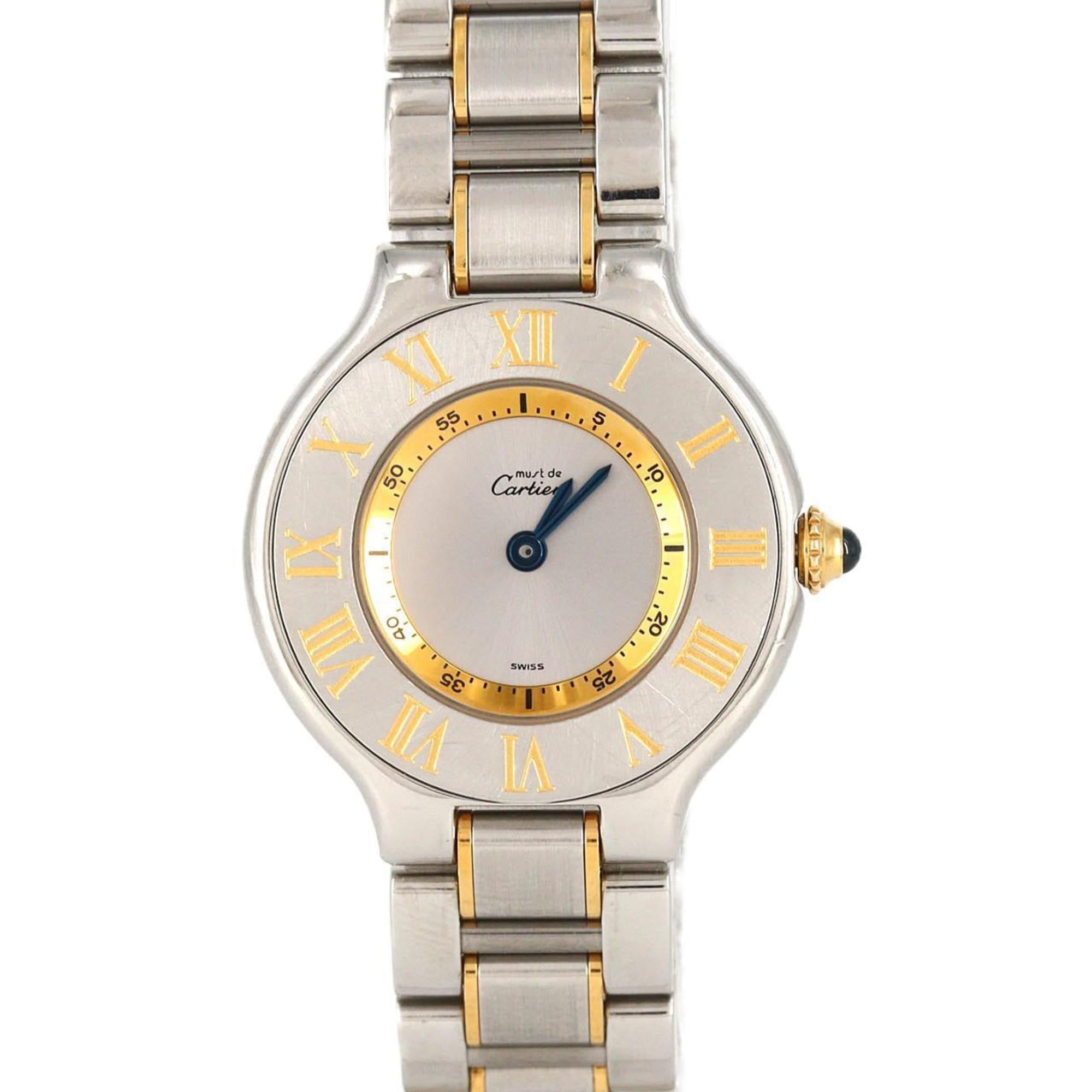 Cartier Must 21SM Two-tone W10073R6 SSxYG Quartz Watch