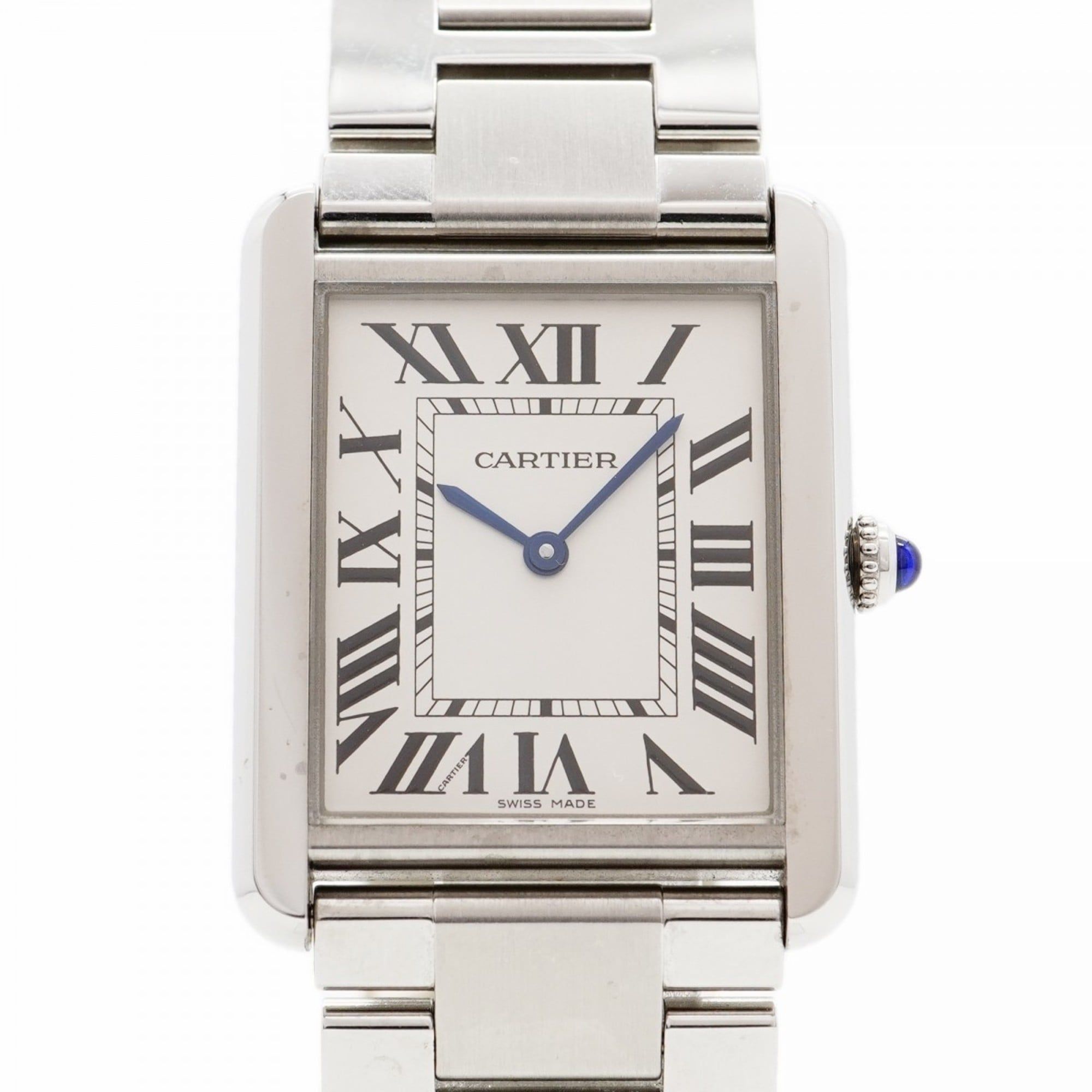 Cartier Tank Solo LM W5200014 Silver Dial Men's Watch
