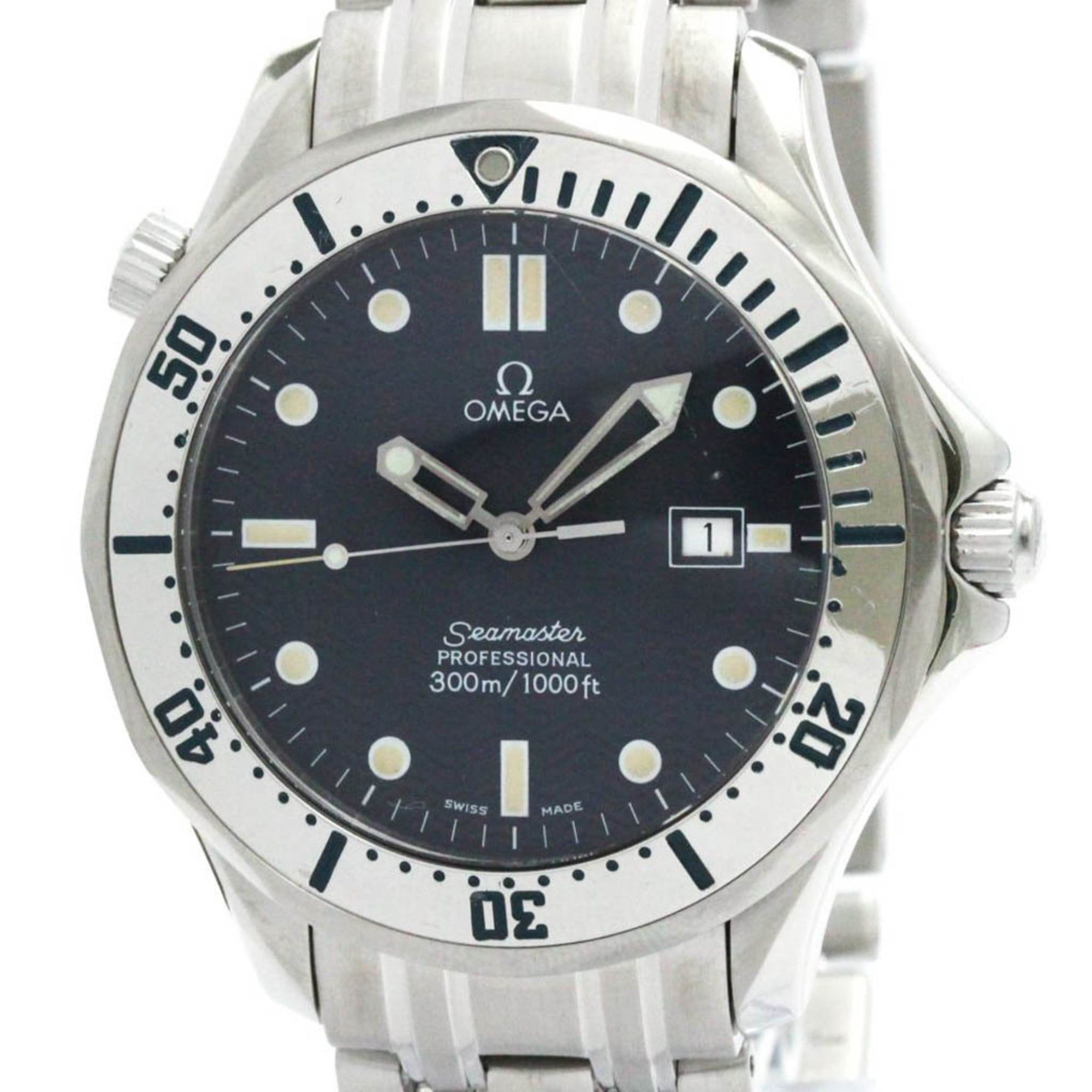 Polished OMEGA Seamaster Professional 300M Quartz Mens Watch 2542.80
