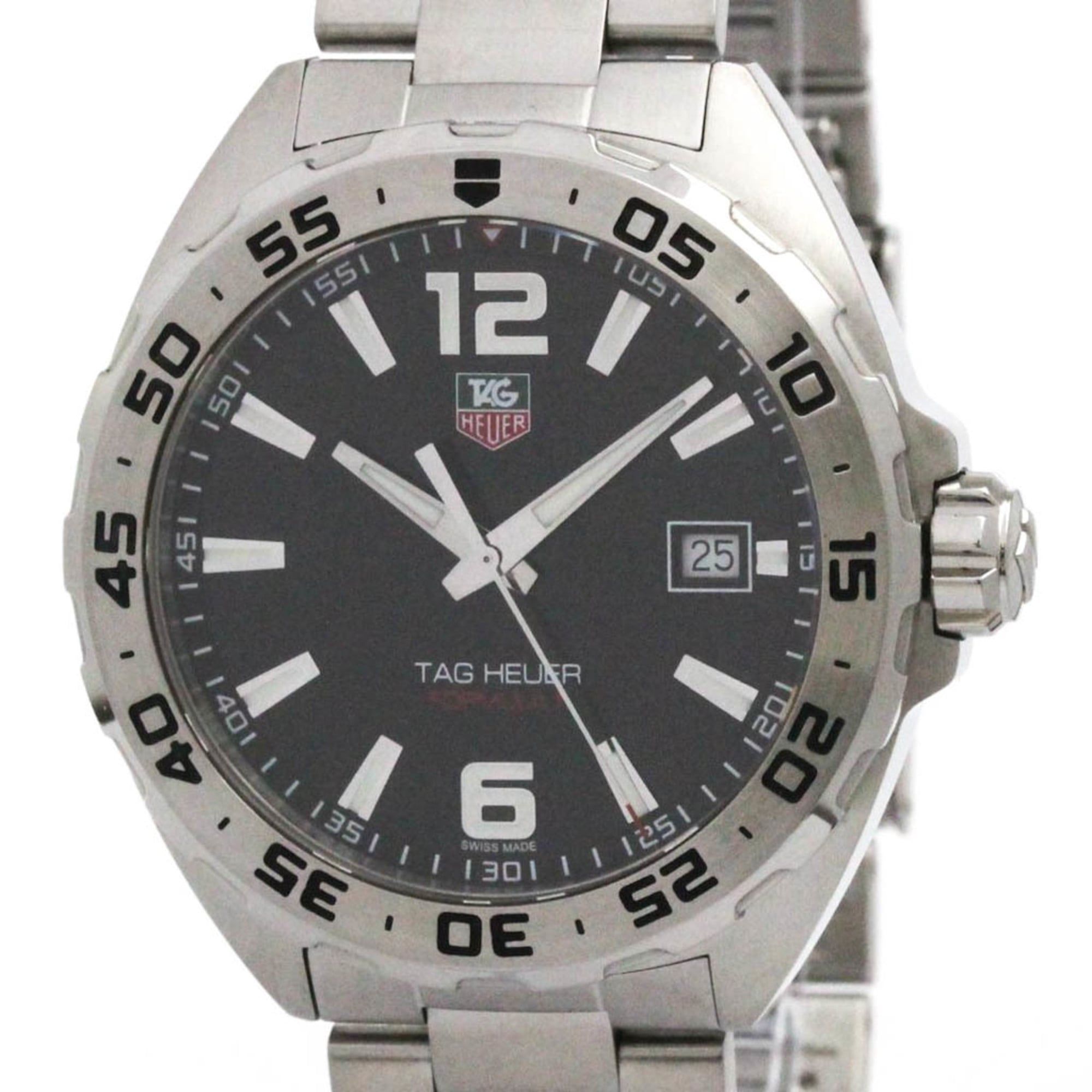 TAG HEUER Formula 1 Stainless Steel Quartz Mens Watch WAZ1112 Polished