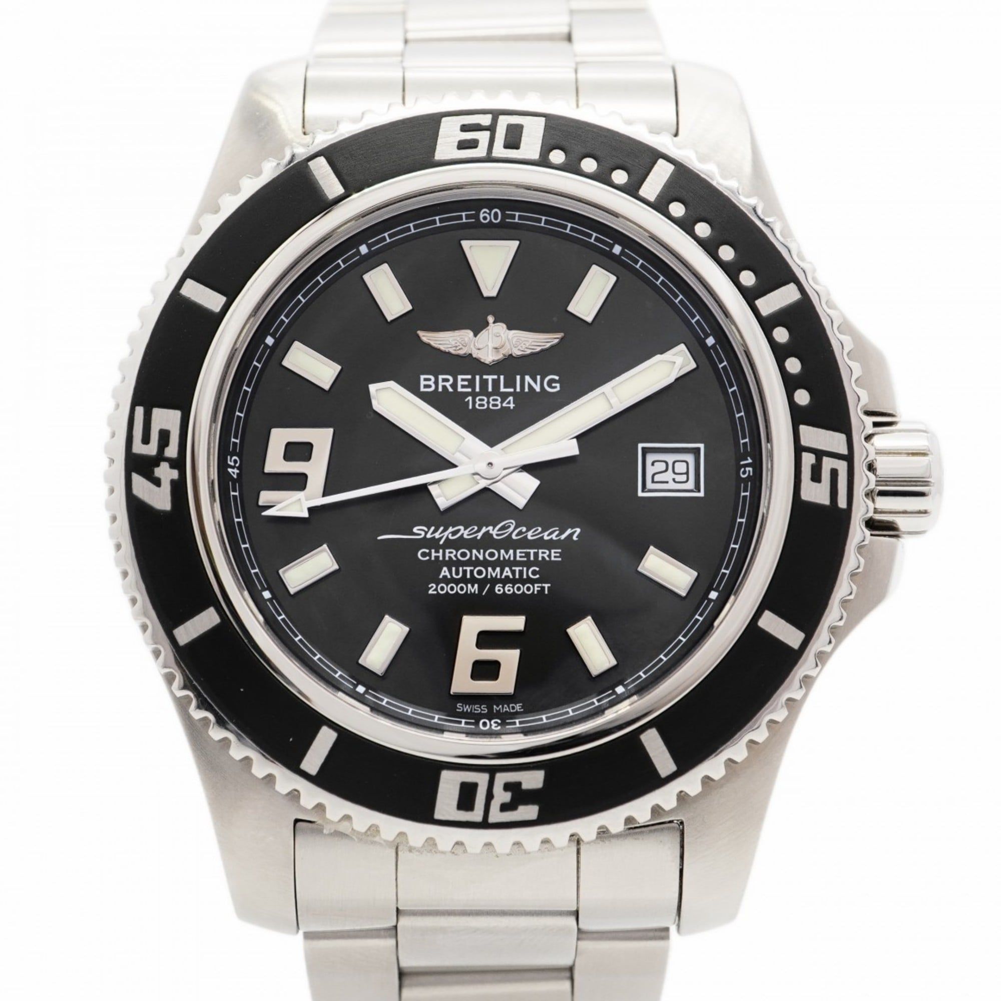 Breitling Superocean 44 A17391 Black Dial Men's Watch