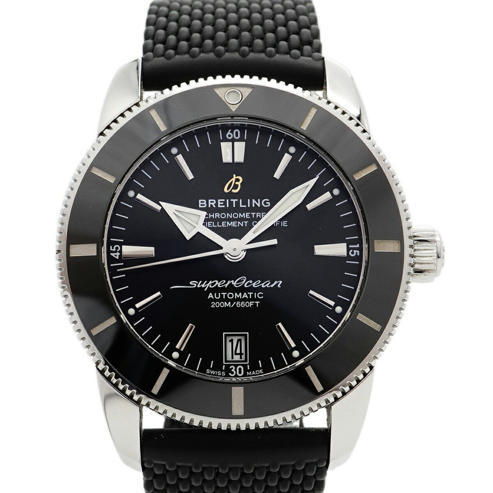 Breitling Superocean AB2010 Black Dial Men's Watch