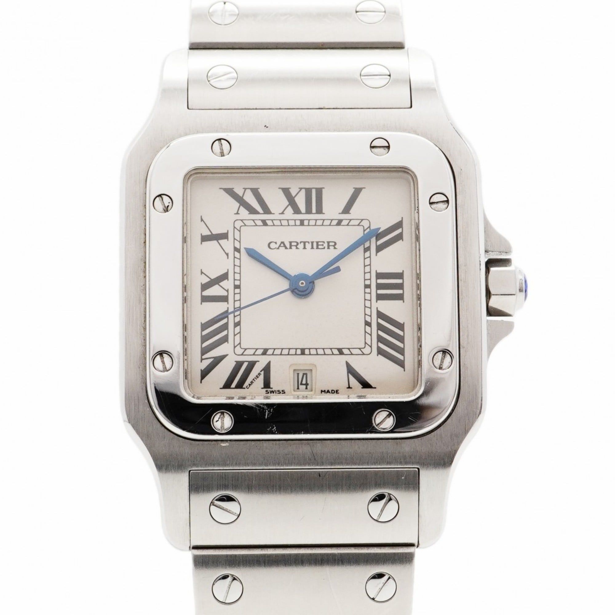 Cartier Santos Galbee LM W20060D6 Silver Dial Watch for Men and Women