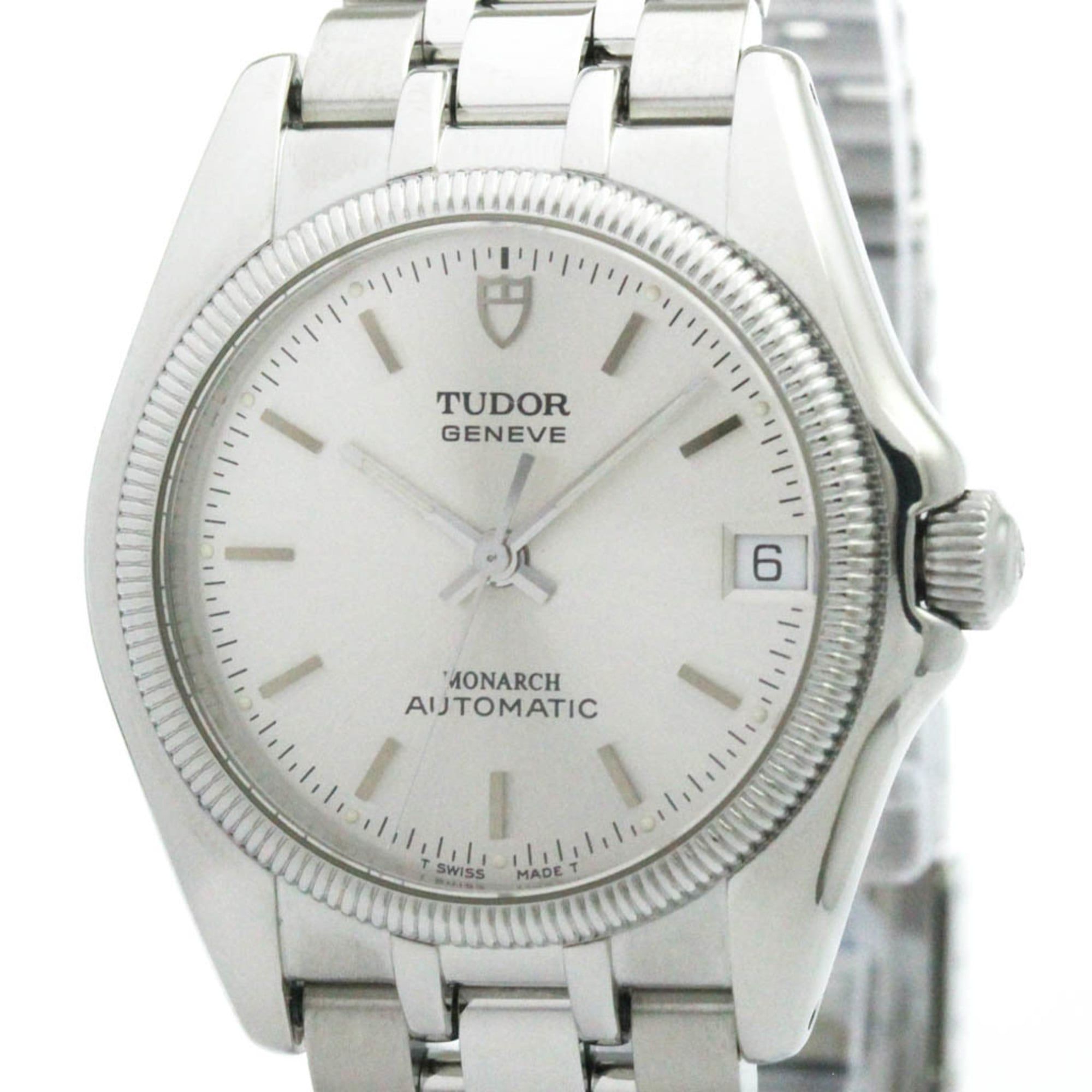 TUDOR Monarch Stainless Steel Automatic Unisex Watch 38730 Polished