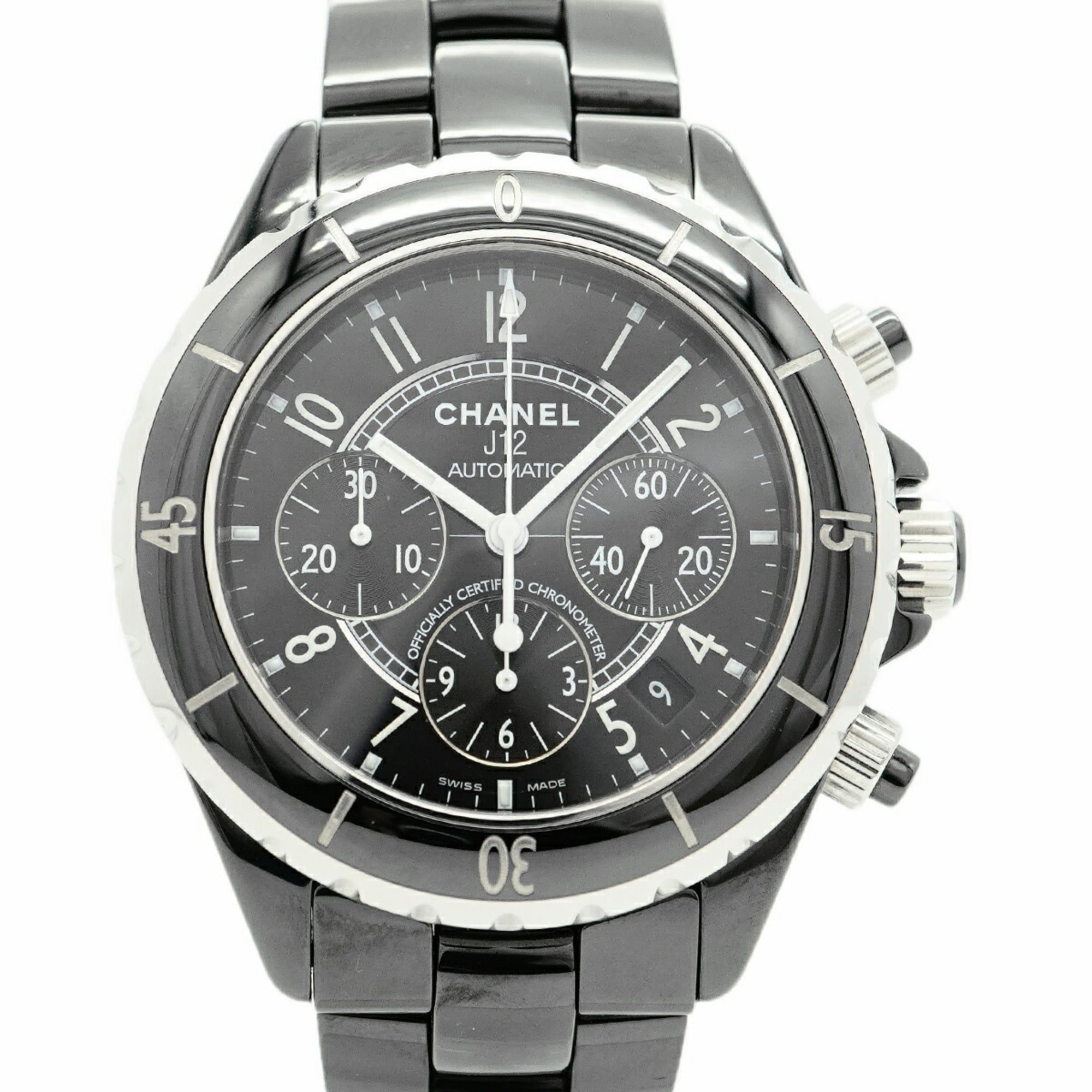 Chanel J12 H0940 Black Dial Men's Watch