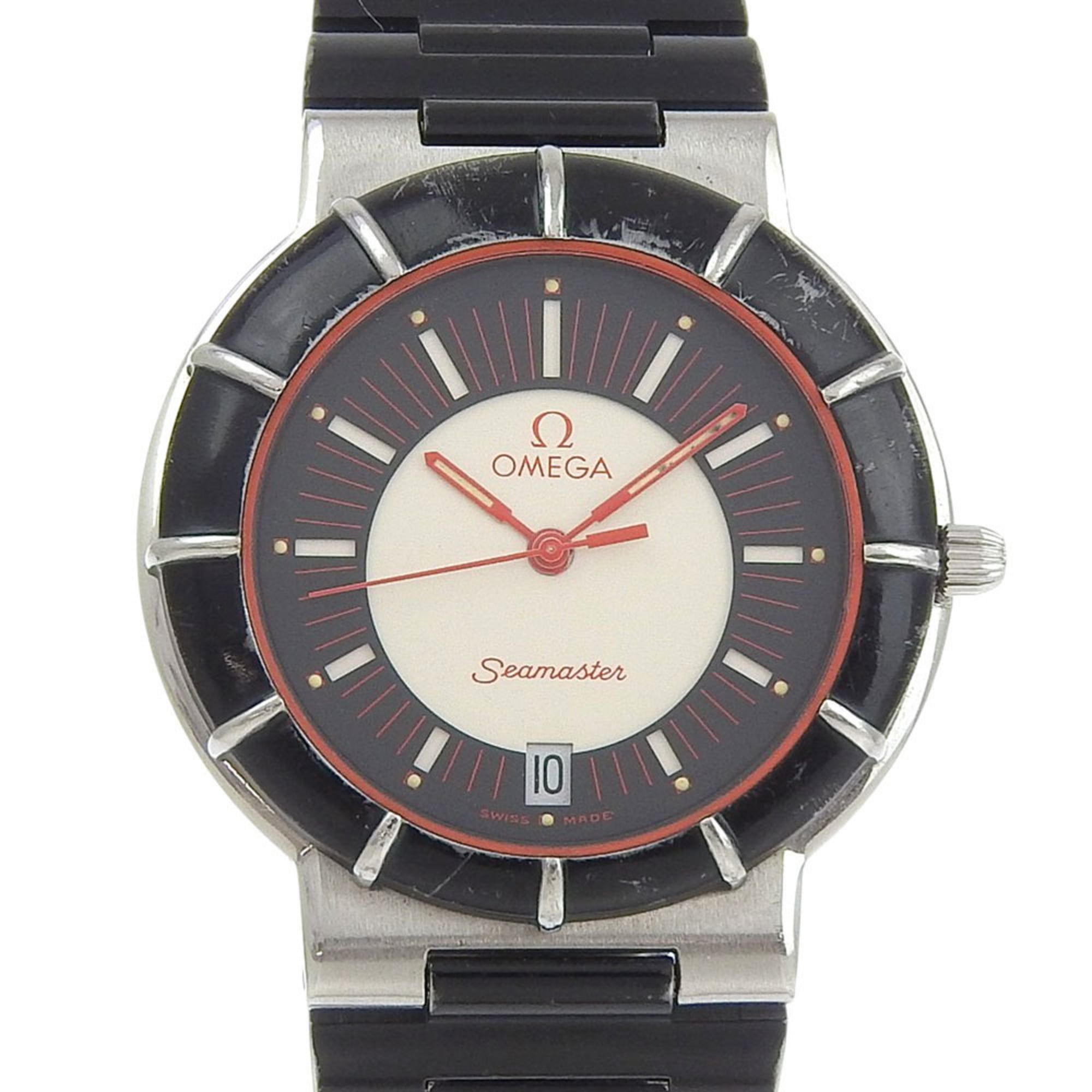 OMEGA Seamaster Dynamic Stainless Steel Watch with Quartz Movement, Analog Display, Multicolor Dial,