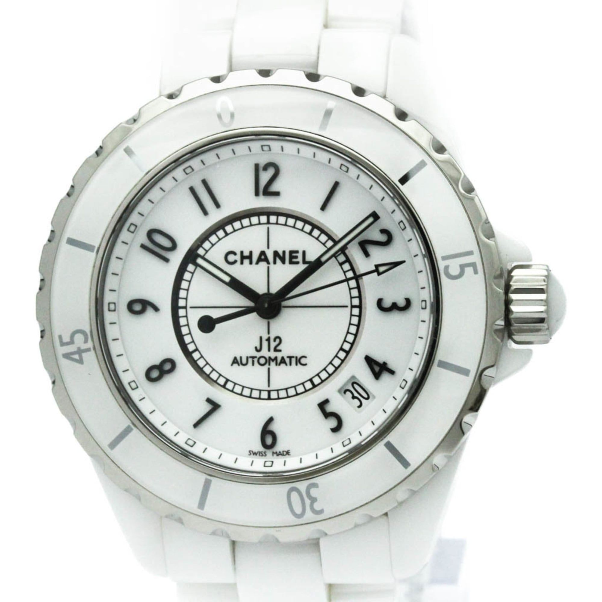 CHANEL J12 Ceramic Automatic Mens Watch H0970 Polished