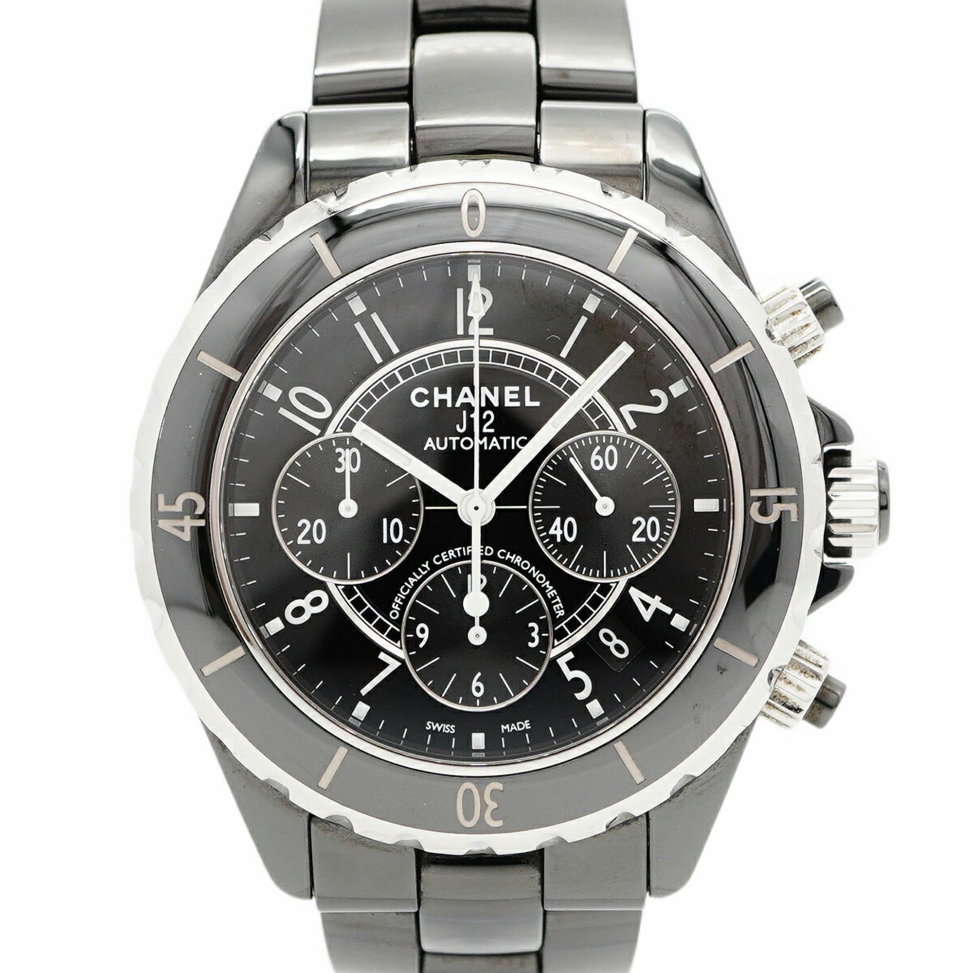 Chanel J12 H0940 Black Dial Men's Watch