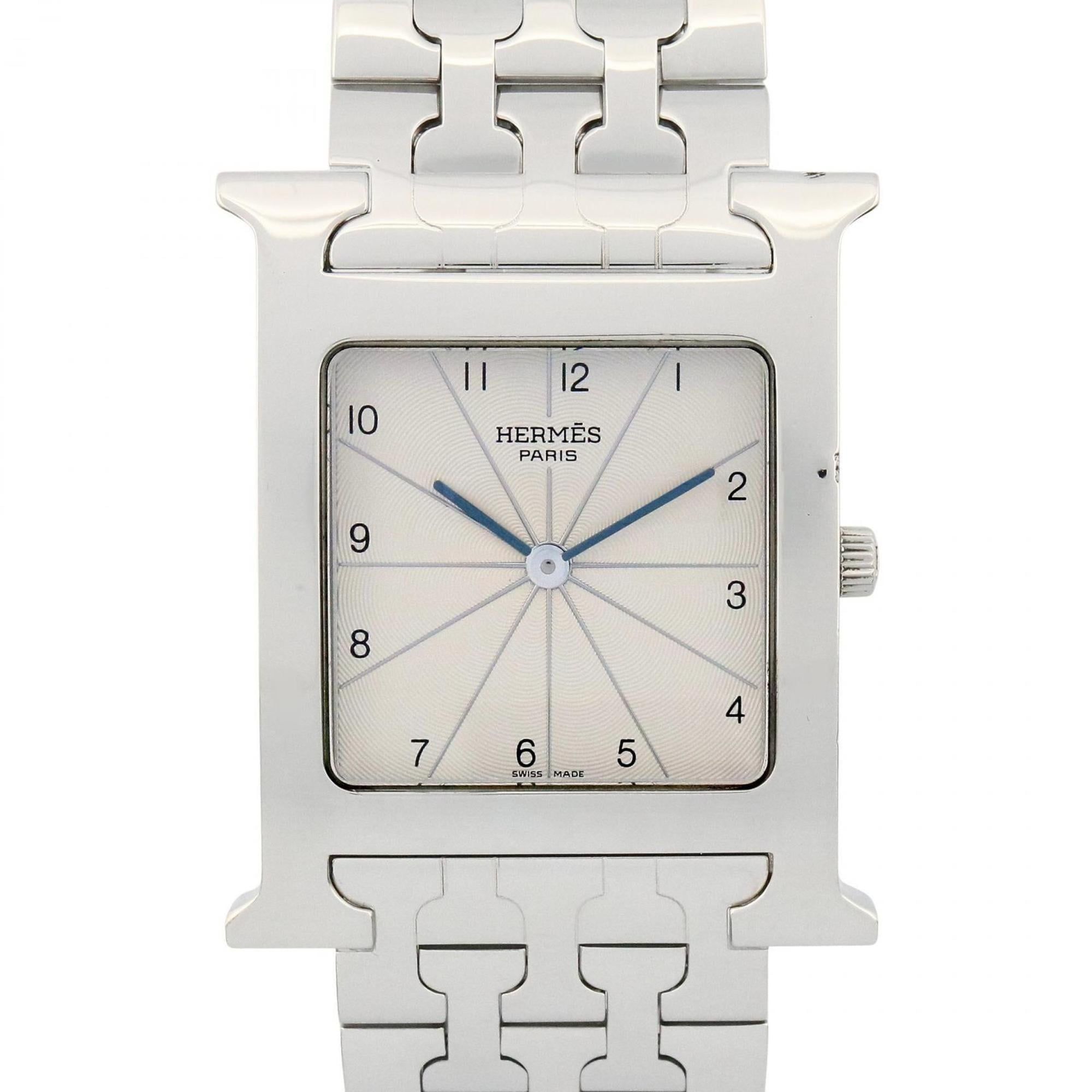 HermÃ¨s H Watch, Men's Stainless Steel Silver, HH1.710