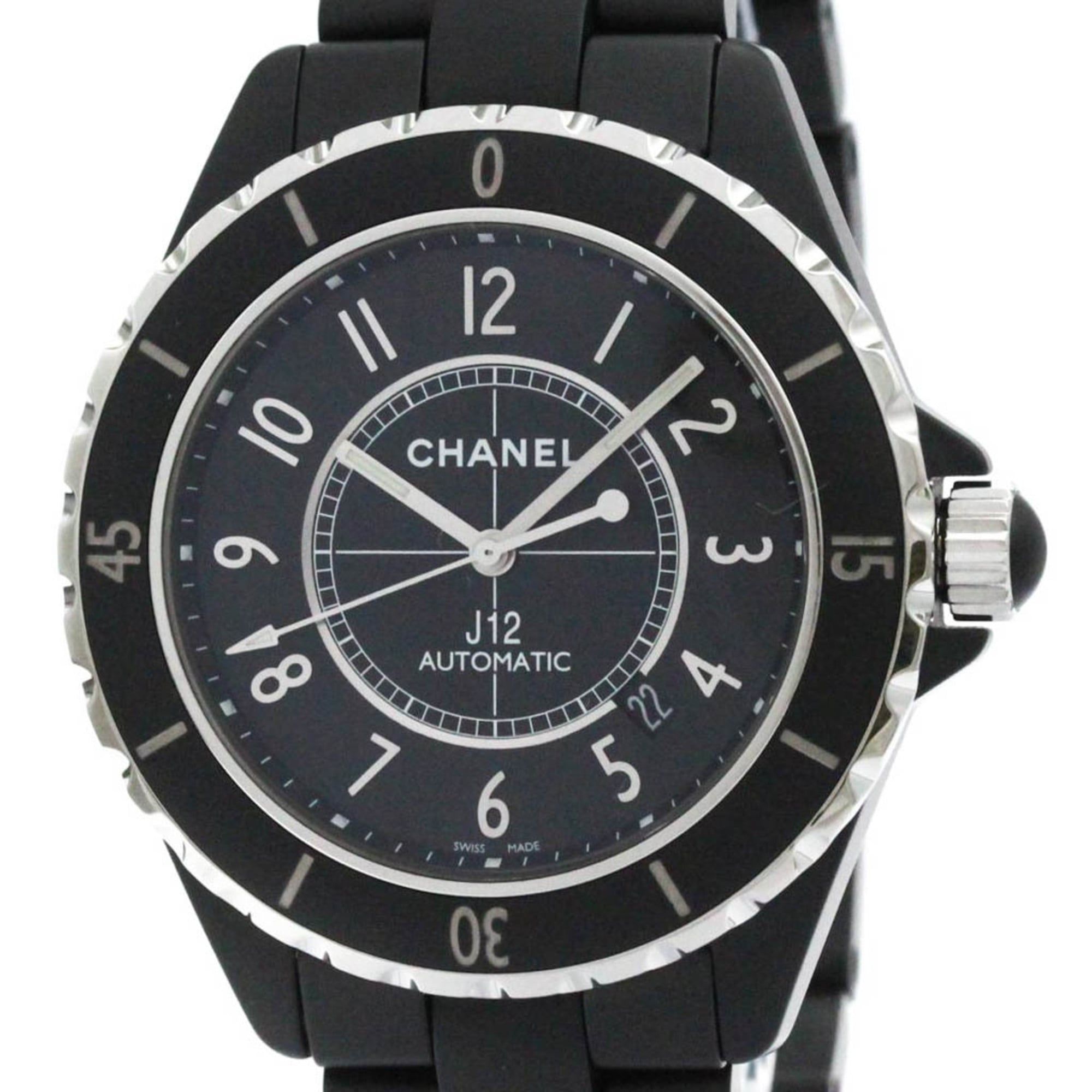 Polished CHANEL J12 Ceramic Automatic Mens Watch H3131