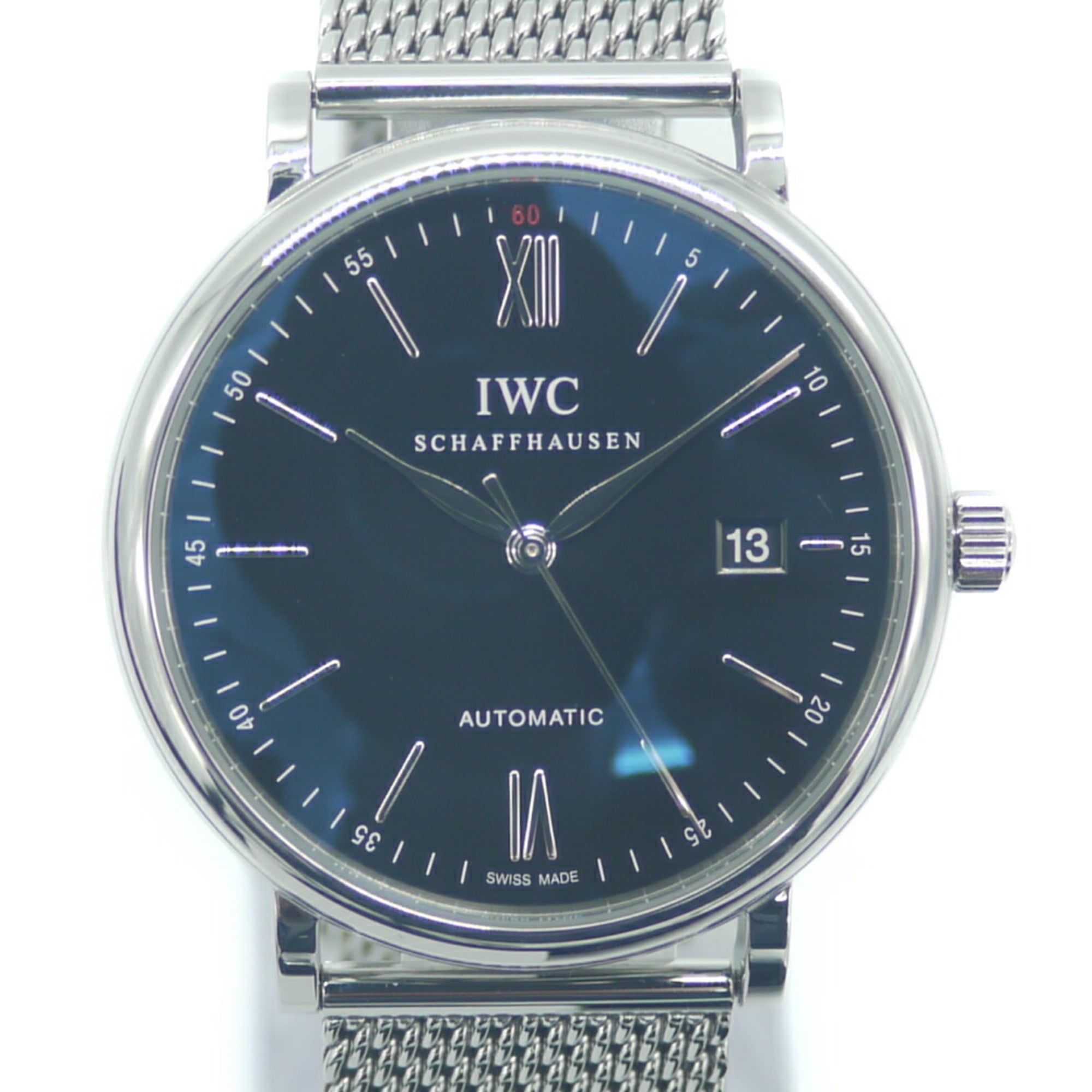 IWC International Watch Company Portofino Automatic IW356506 Black Dial Wristwatch