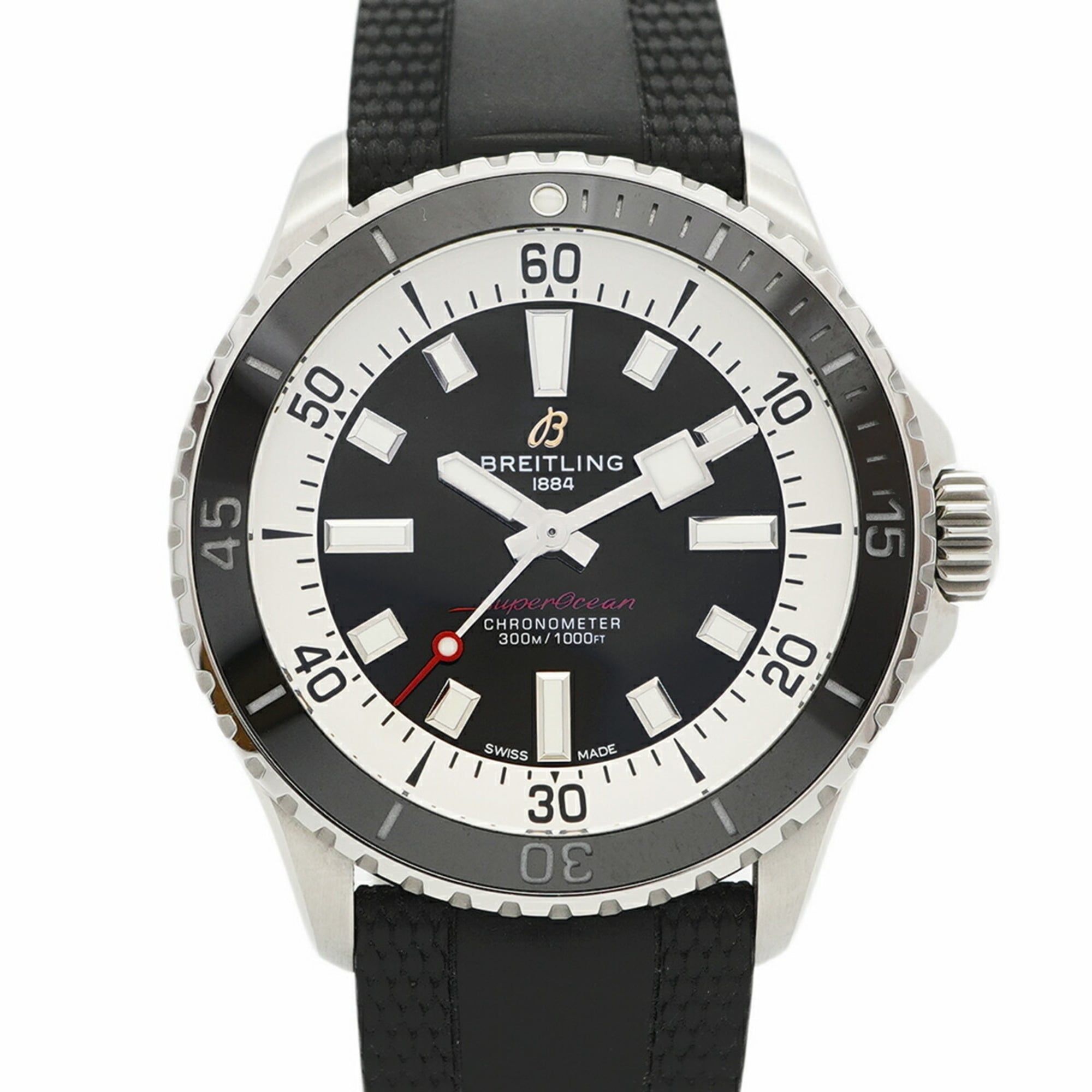Breitling Superocean A17375 Black Dial Men's Watch