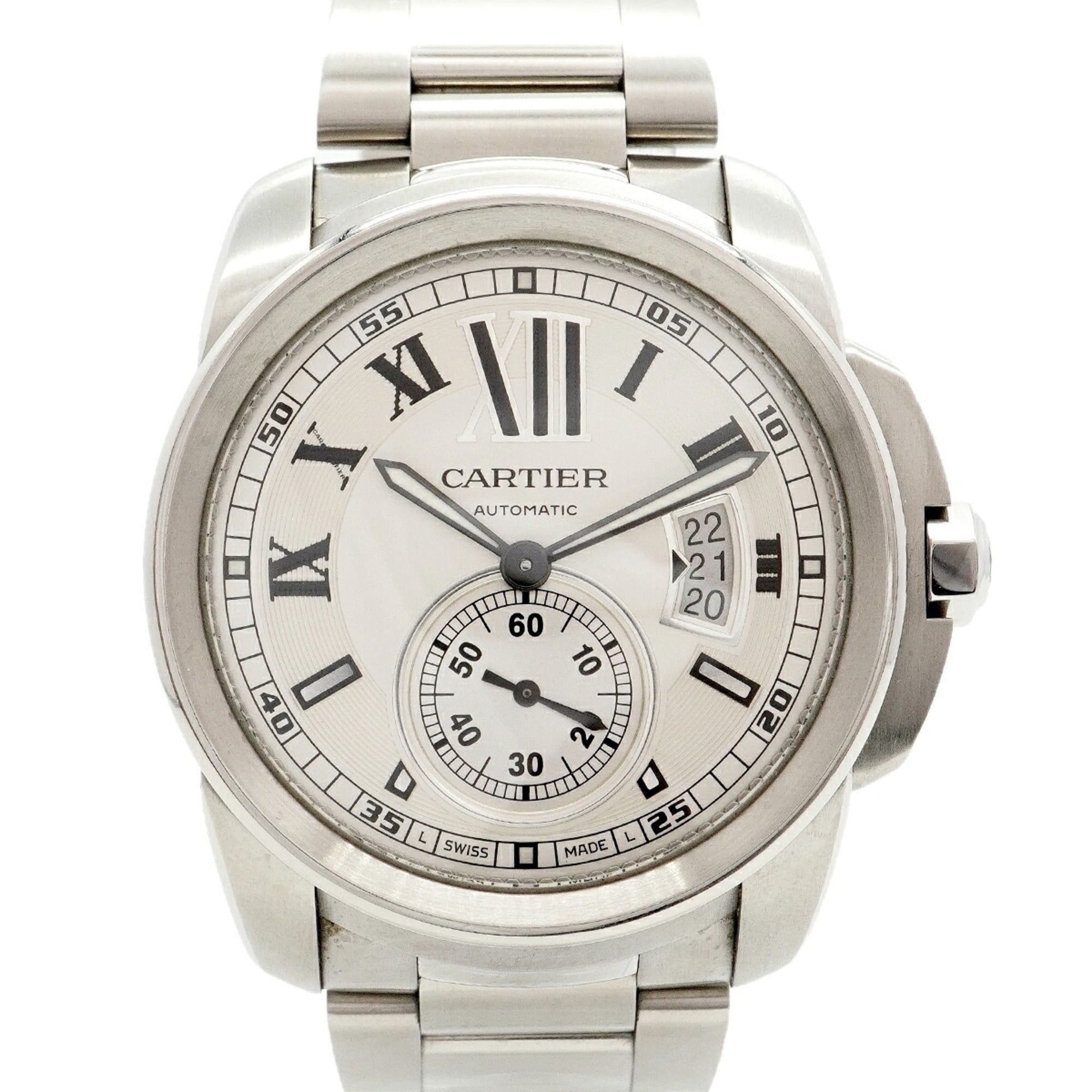 Cartier Calibre de LM W7100015 Silver Dial Men's Watch